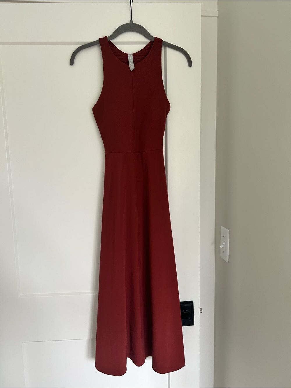 Athleta Sleeveless Maxi Dress in Deep Burgundy